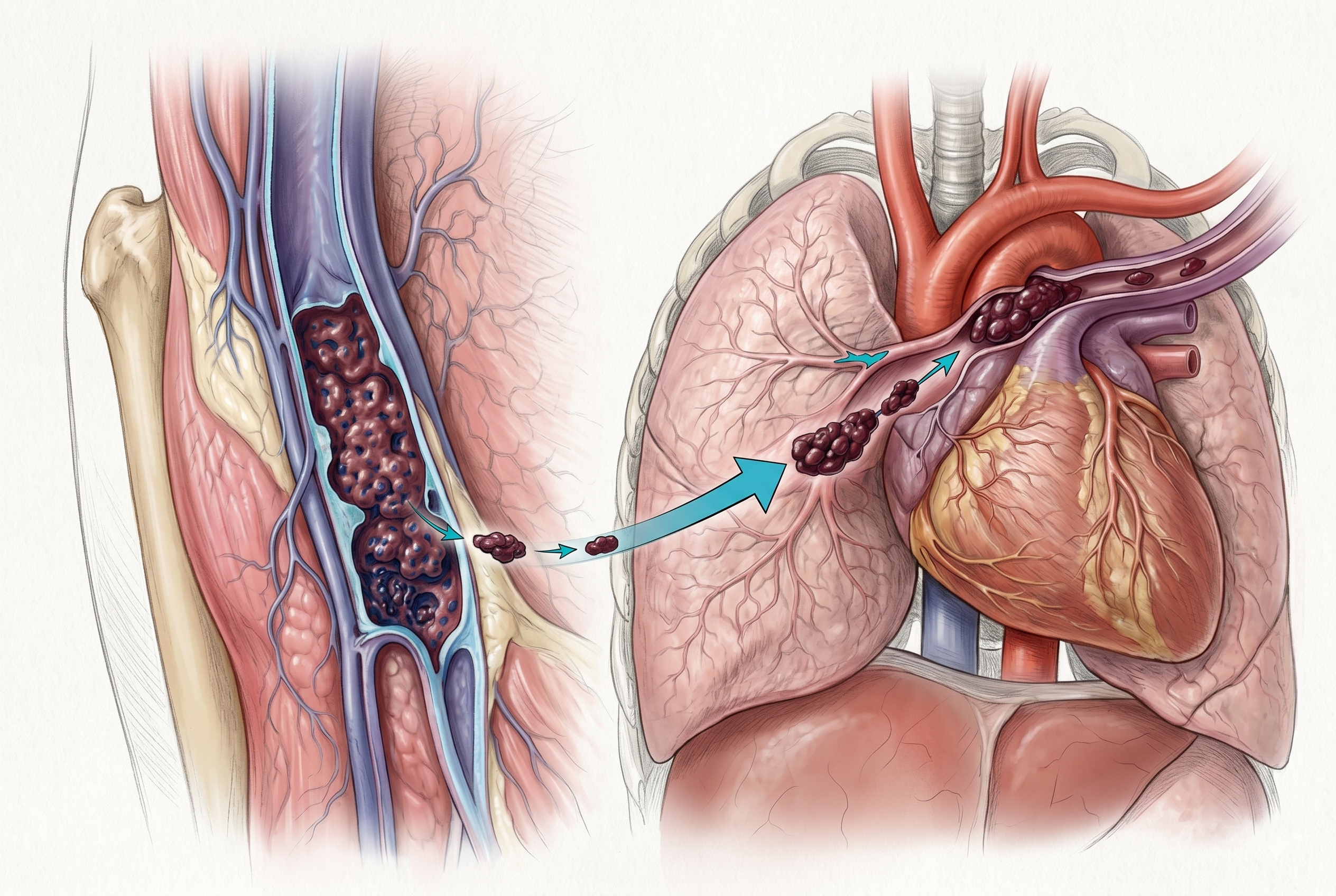 DVT Deep Vein Thrombosis Penumbra